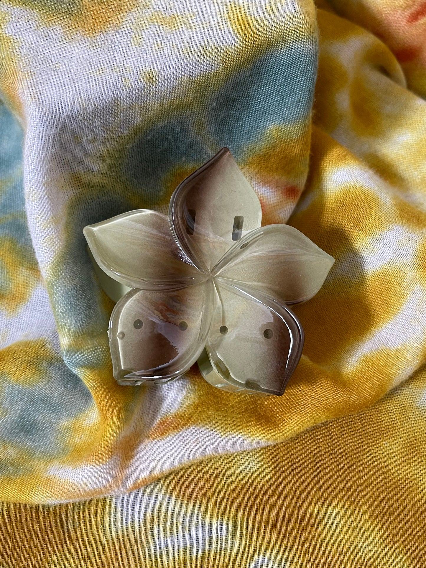 Fall Flowers Hair Claw