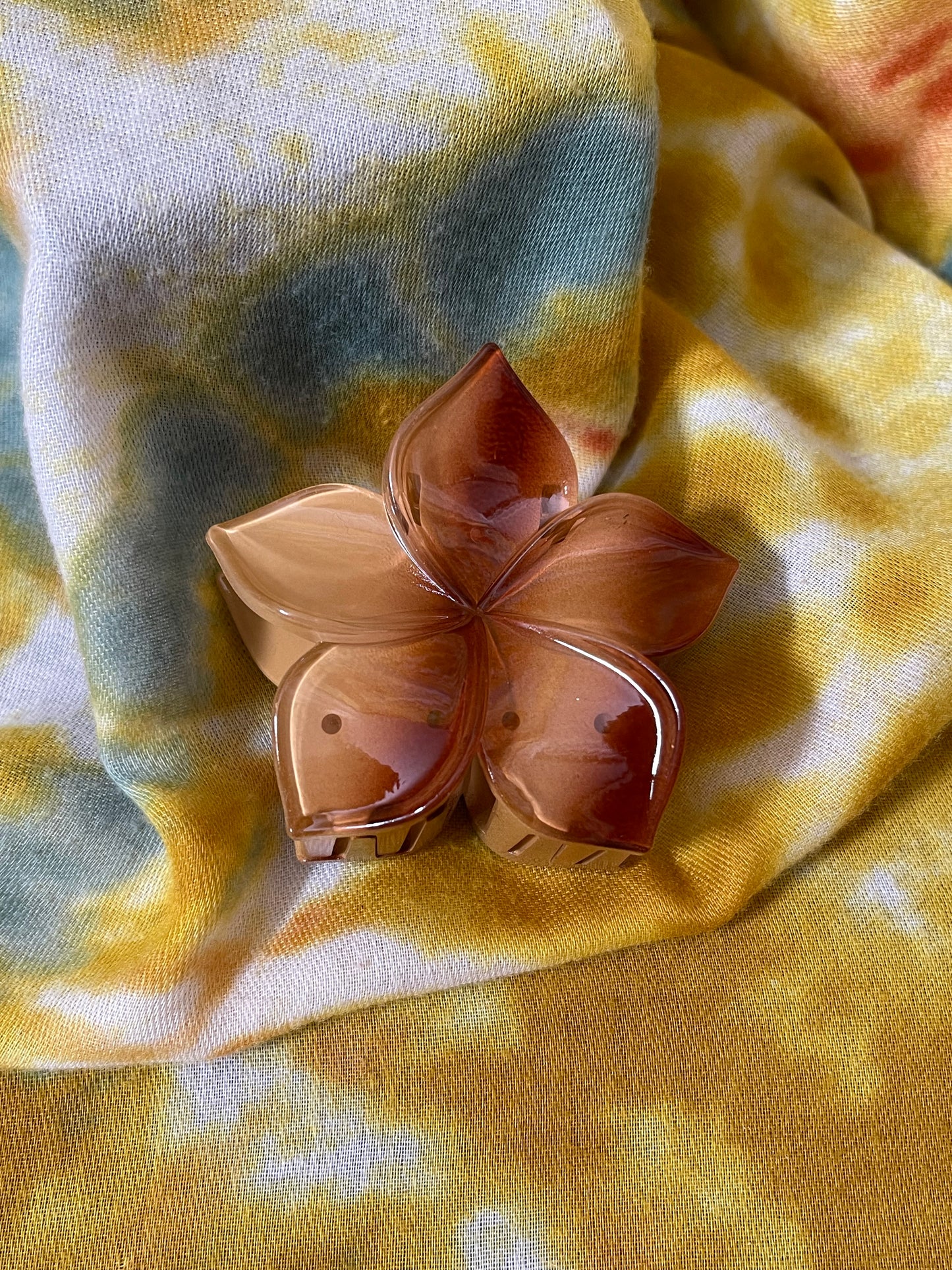 Fall Flowers Hair Claw
