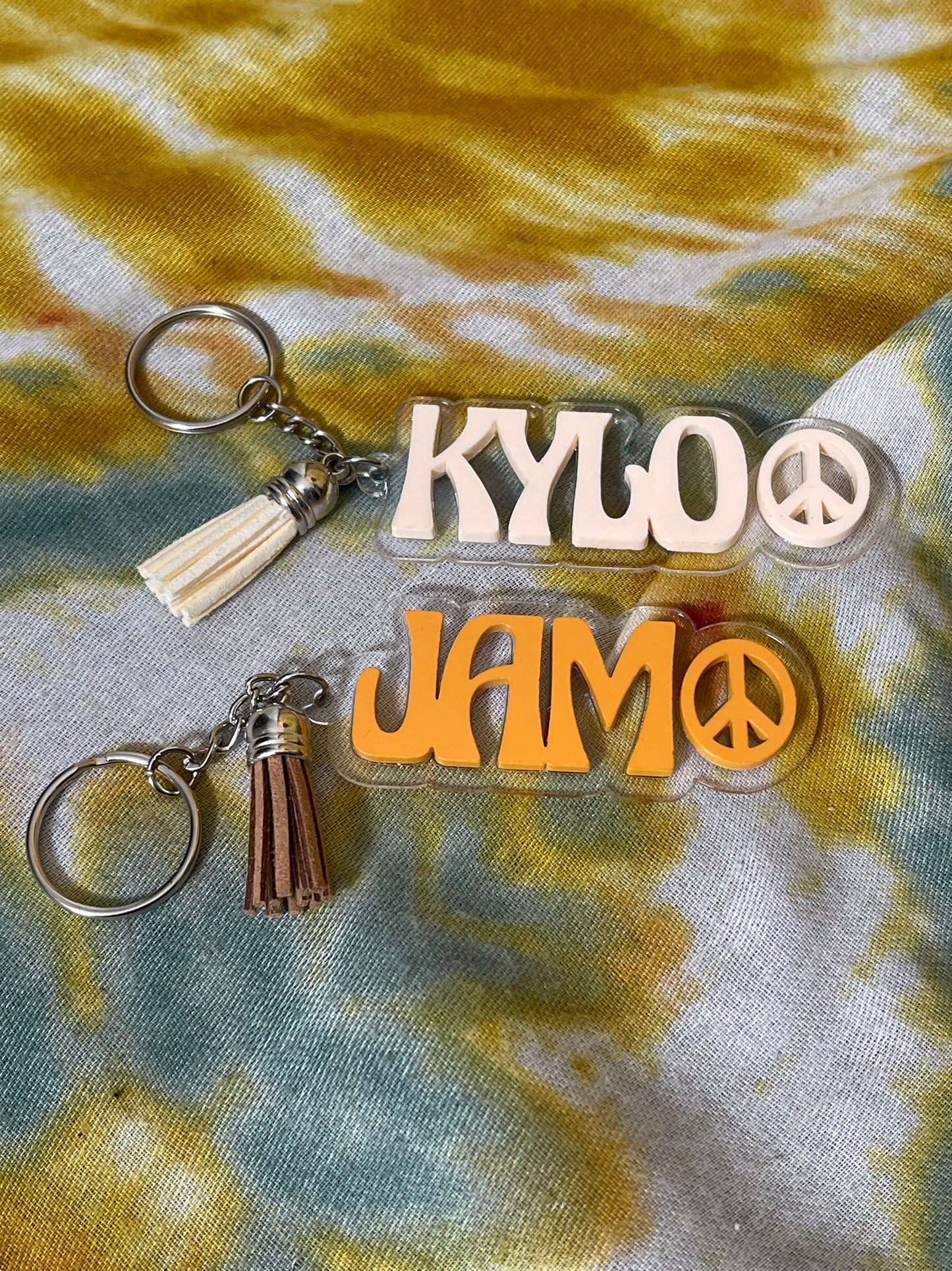 Soul Keychains Yellow/Green/Blue